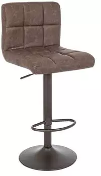 Bizzotto Greyson Barhocker 2er-Set, Kunstleder, braun, h&ouml;henverstellbar