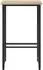 vidaXL Barhocker Sonoma-Eiche, Holzwerkstoff, 40x32x74cm