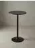 KADIMA DESIGN Bartisch mit Trompetenfuß, schwarz, rund, 60x60x100cm