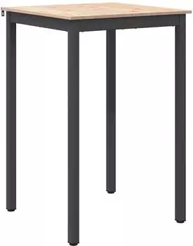 vidaXL Bartisch 70x70x105cm massives Kiefernholz, natur (892799)
