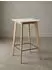 KADIMA DESIGN Bartisch skandinavisch, quadratisch, Eichenbeine 60x60x110cm
