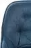 CLP Gibson Barhocker mit Lehne und Fußstütze, Metallgestell, blau