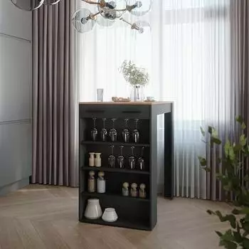 VICCO Repose Bartisch Goldkraft Eiche/anthrazit, 67x100cm (55345)