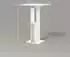 Livinity Regusa Bartisch weiß, Holzwerkstoff, 65x106x65cm (800001620262)