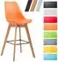 CLP Barhocker Metz Kunststoff, natur/orange