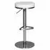 KADIMA DESIGN Barhocker WL1.294 weiß, Edelstahl, höhenverstellbar 57-82cm, 360° drehbar (SAFWL1.294)