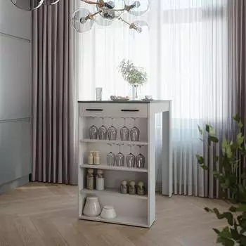 VICCO Repose Bartisch wei&szlig;/anthrazit, 67x100cm (55344)