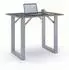VCM Salia Bartisch / Stehtisch 110x50x100cm, silber / anthrazit