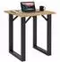 VCM Xona Bartisch 80x80cm, schwarz/Sonoma-Eiche
