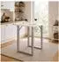 VCM Xona Bartisch 80x80cm, silber/weiß