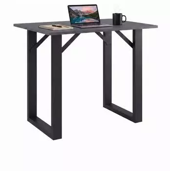 VCM Xona Bartisch 138x80cm, H. 102cm, anthrazit/schwarz