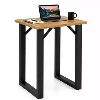 VCM Xona Bartisch 80x50cm, schwarz/Honig-Eiche