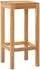 vidaXL Barhocker 2er-Set, Teak Massivholz, natur
