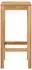 vidaXL Barhocker 2er-Set, Teak Massivholz, natur