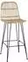 vidaXL Barhocker 2er-Set Rattan & Stahl 44x55x109cm (42033210)