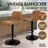 LuxusKollektion Barhocker 2er Set, Kunstleder, höhenverstellbar, 360° drehbar, braun