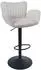 MCW Barhocker M67 mit Armlehne, drehbar, Stoff, creme (101355)