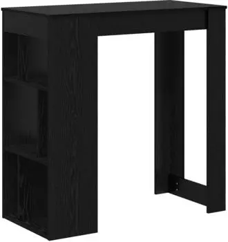 vidaXL Bartisch mit Regalen, Holzwerkstoff