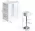 VICCO Bartisch-Set mit 2 Barhockern, weiß, 57x80cm (33215)