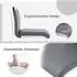 Stilvora Barhocker 2er-Set PU-Leder, dunkelgrau/silber, 96,5cm (KABPYGR4SDCB6H)