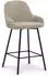 Idimex Barhocker Vivianne 2er-Set gepolstert, beige (12092)
