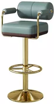 LuxusKollektion Vigosit Barhocker-Set, h&ouml;henverstellbar, 360&deg; drehbar, gepolstert, gr&uuml;n