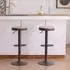 LuxusKollektion Barhocker 2er Set, schwarz, Holz, höhenverstellbar, schwenkbar
