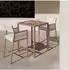 MCW Q12 Barset Bartisch + 2 Barhocker, Polyrattan Olefin, weiß (101150)