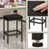 LuxusKollektion Barhocker ohne Lehne, 2er-Set, 66cm, schwarz, Metallgestell