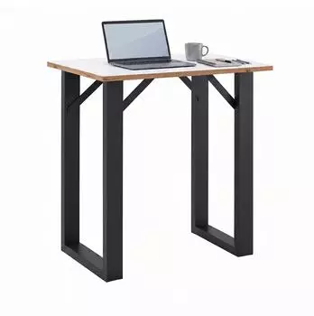 VCM Salia Bartisch / Stehtisch 138x50cm, schwarz/wei&szlig;