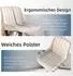 LuxusKollektion Barhocker 2er-Set, drehbar & höhenverstellbar, PU-Leder, beige