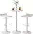 CLP Lumo Bartisch-Set mit 2 Barhockern, höhenverstellbar, drehbar