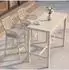 MCW Stehtisch-Set P91 mit 2 Barhockern, Seilgeflecht Metall, creme (MCW-P91)