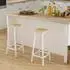 LuxusKollektion HBS5 Barhocker 2er-Set, Holzoptik, Metallrahmen, Industriestil, 70cm (HBS5)