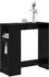 vidaXL Bartisch Holzwerkstoff schwarz Eichen-Optik 101x40x103,5cm