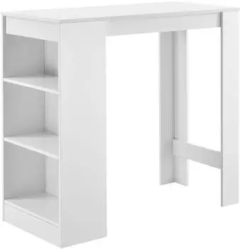 en.casa Bartisch &raquo;Kouvola&laquo; mit Ablagefach, wei&szlig;, 110x103x50cm (800000468041)
