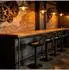 Relaxdays Barhocker höhenverstellbar, schwarz, 2er Set