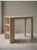 KADIMA DESIGN Gander Küchentresen 3 Fächer, 120x60x107cm, beige (4251745760834)