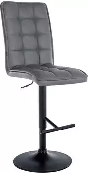 CLP Barhocker Peking Kunstleder, grau/schwarz, h&ouml;henverstellbar (321592)
