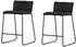 Venture Home Bisbee 2er-Set Barhocker Bouclé schwarz, Stahlbeine, bis 120kg