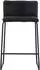 Venture Home Bisbee 2er-Set Barhocker Bouclé schwarz, Stahlbeine, bis 120kg