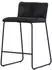 Venture Home Bisbee 2er-Set Barhocker Bouclé schwarz, Stahlbeine, bis 120kg