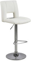 Actona 2er-Set: Barhocker "Sylvia" in Wei&szlig; - (B)41,5 x (H)115 x (T)52 cm