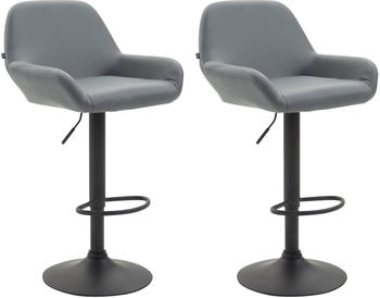CLP Braga Kunstleder 2er-Set schwarz/grau (312970)
