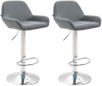 CLP Braga Kunstleder 2er-Set silber/grau (