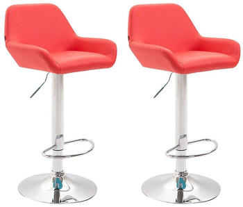 CLP Braga Kunstleder 2er-Set silber/rot (316078)