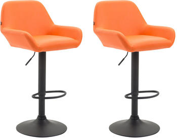 CLP Braga Kunstleder 2er-Set schwarz/orange (312972)