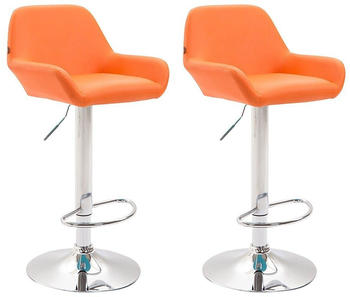 CLP Trading GmbH CLP Braga Kunstleder 2er-Set silber/orange (316077)