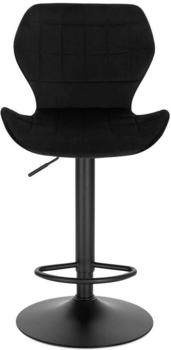 Woltu Barhocker Samt schwarz (BH324sz-1)
