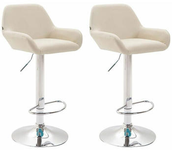 CLP Trading GmbH CLP Braga Kunstleder 2er-Set silber/creme (316074)